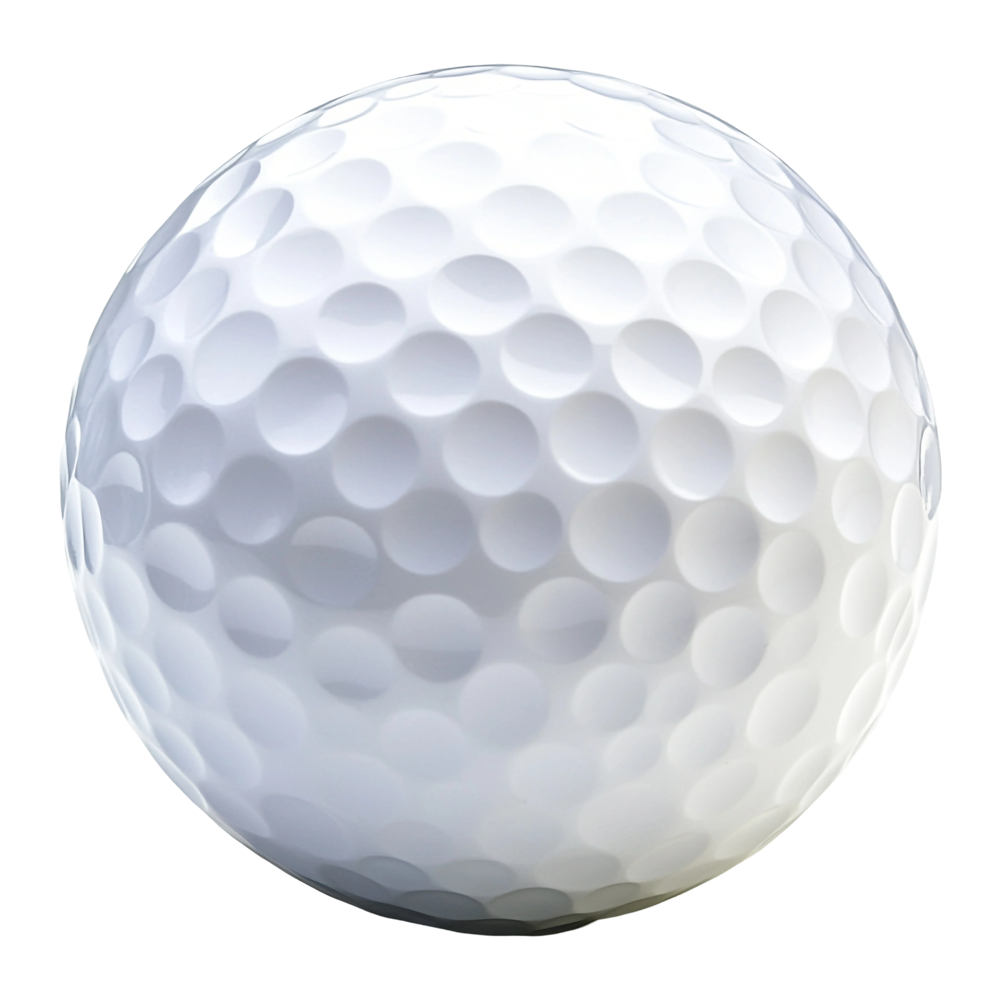 White dimpled golf ball for your personalized design preview